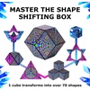 image:imageShashibo DODECA Magnetic Puzzle Cube Stress Relief Fidget ToyBlue Crystal