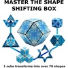 image:imageShashibo Shape Shifting Box  AwardWinning Patented Fidget Cube w 36 Rare Earth Magnets  Transforms Into Over 70 Shapes Gift Box Download Fun in Motion Toys Mobile App Blue Planet 4 Pack