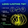 image:imageMozi Geometric Magic Flow Bracelet  Easy to Use  3D Bracelet Spiral Toy Spinning Bracelet Spiral for Children and Adults White SplatterGlowing Pink