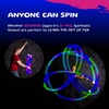 image:imageSPIN BALLS Glow0 LED Poi  USB Rechargeable w 22 Vibrant Color Light Modes amp Patterns  Durable SoftCore Spinning Balls wAdjustable Leashes amp DoubleLoop HandlesVersion 2