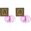 image:imageMozi Geometric Magic Flow Bracelet  Easy to Use  3D Bracelet Spiral Toy Spinning Bracelet Spiral for Children and Adults White SplatterGlowing Pink